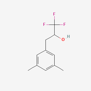 molecular formula C11H13F3O B13609912 3-(3,5-Dimethylphenyl)-1,1,1-trifluoropropan-2-ol 