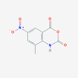 molecular formula C9H6N2O5 B13609918 8-methyl-6-nitro-2,4-dihydro-1H-3,1-benzoxazine-2,4-dione 