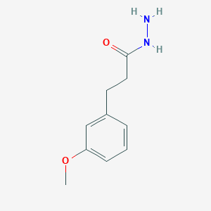 molecular formula C10H14N2O2 B1360994 3-(3-Methoxyphenyl)propanohydrazide CAS No. 425674-89-1