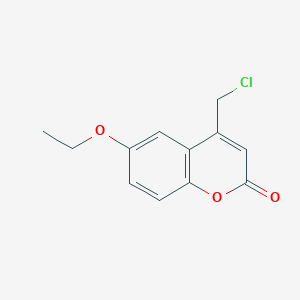 molecular formula C12H11ClO3 B1360997 4-(chloromethyl)-6-ethoxy-2H-chromen-2-one CAS No. 933916-95-1