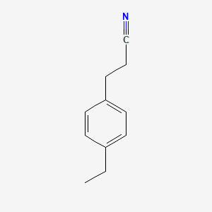 molecular formula C11H13N B13609995 3-(4-Ethylphenyl)propanenitrile 