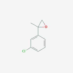 molecular formula C9H9ClO B13610033 2-(3-Chlorophenyl)-2-methyloxirane 