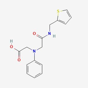 molecular formula C15H16N2O3S B1361007 [{2-Oxo-2-[(2-thienylmethyl)amino]ethyl}(phenyl)-amino]acetic acid CAS No. 1142205-26-2