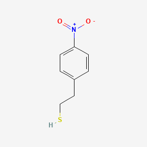 molecular formula C8H9NO2S B13610088 2-(4-Nitrophenyl)ethane-1-thiol 