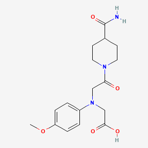 [{2-[4-(Aminocarbonyl)piperidin-1-yl]-2-oxoethyl}(4-methoxyphenyl)amino]acetic acid