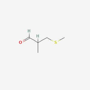 molecular formula C5H10OS B13610094 2-Methyl-3-(methylthio)propionaldehyde CAS No. 57041-76-6