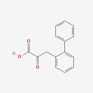 molecular formula C15H12O3 B13610103 3-(2-Biphenylyl)-2-oxopropanoic Acid 