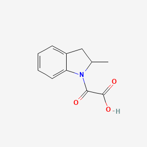 molecular formula C11H11NO3 B1361014 (2-methyl-2,3-dihydro-1H-indol-1-yl)(oxo)acetic acid CAS No. 1018295-36-7