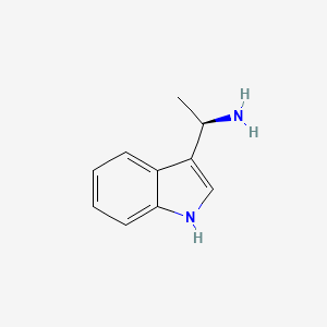 molecular formula C10H12N2 B13610164 (1R)-1-(1H-indol-3-yl)ethan-1-amine 