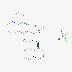 molecular formula C26H26ClF3N2O5 B1361017 Rhodamine 700 perchlorate CAS No. 63561-42-2