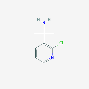 molecular formula C8H11ClN2 B13610176 2-(2-Chloropyridin-3-YL)propan-2-amine CAS No. 1060812-09-0