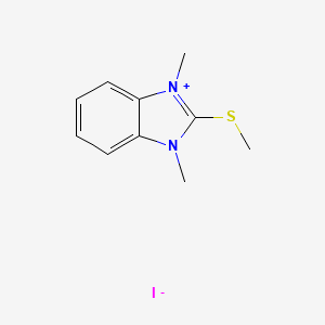 molecular formula C10H13IN2S B13610191 1,3-dimethyl-2-(methylsulfanyl)-1H-1,3-benzodiazol-3-iumiodide 