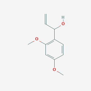 molecular formula C11H14O3 B13610240 1-(2,4-Dimethoxyphenyl)prop-2-en-1-ol 