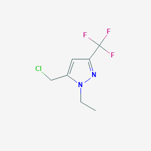 5-(chloromethyl)-1-ethyl-3-(trifluoromethyl)-1H-pyrazole