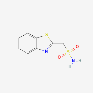 molecular formula C8H8N2O2S2 B13610331 Benzo[d]thiazol-2-ylmethanesulfonamide 