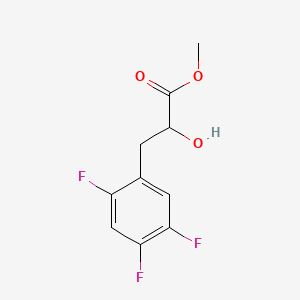 molecular formula C10H9F3O3 B13610337 Methyl 2-hydroxy-3-(2,4,5-trifluorophenyl)propanoate 
