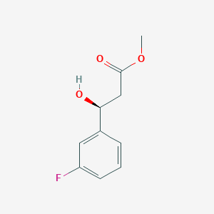 molecular formula C10H11FO3 B13610354 Methyl (s)-3-(3-fluorophenyl)-3-hydroxypropanoate 