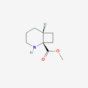 molecular formula C9H15NO2 B13610364 Rel-methyl (1S,6R)-2-azabicyclo[4.2.0]octane-1-carboxylate 