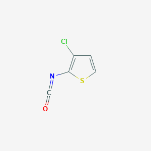 molecular formula C5H2ClNOS B13610476 3-Chloro-2-isocyanatothiophene 