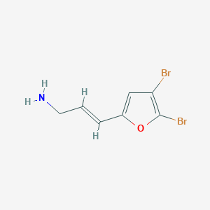 molecular formula C7H7Br2NO B13610492 3-(4,5-Dibromofuran-2-yl)prop-2-en-1-amine 