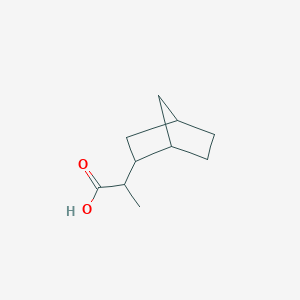 molecular formula C10H16O2 B13610502 2-(Bicyclo[2.2.1]heptan-2-yl)propanoic acid 