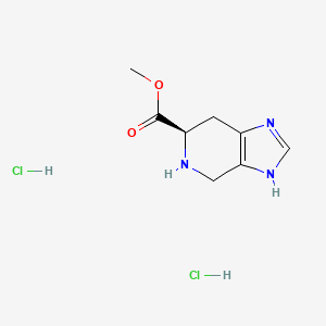 molecular formula C8H13Cl2N3O2 B13610538 methyl(6R)-3H,4H,5H,6H,7H-imidazo[4,5-c]pyridine-6-carboxylatedihydrochloride 