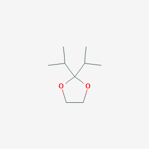 molecular formula C9H18O2 B1361056 2,2-Diisopropyl-1,3-dioxolane CAS No. 4421-10-7