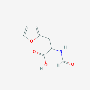 molecular formula C8H9NO4 B13610571 2-Formamido-3-(furan-2-yl)propanoic acid 