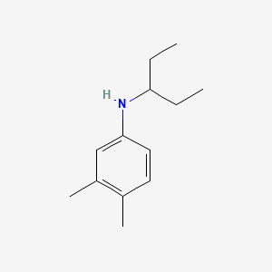 molecular formula C13H21N B1361058 N-(1-ethylpropyl)-3,4-dimethylaniline CAS No. 56038-89-2