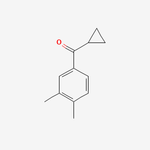 molecular formula C12H14O B1361062 Cyclopropyl 3,4-xylyl ketone CAS No. 38675-78-4