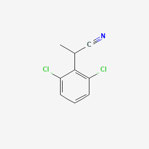 molecular formula C9H7Cl2N B13610638 2-(2,6-Dichlorophenyl)propanenitrile 