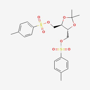 molecular formula C21H26O8S2 B1361064 (4R-trans)-2,2-Dimethyl-1,3-dioxolane-4,5-dimethyl bis(toluene-p-sulphonate) CAS No. 51064-65-4