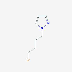 molecular formula C7H11BrN2 B13610644 1-(4-Bromobutyl)-1h-pyrazole 