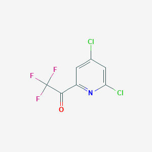 molecular formula C7H2Cl2F3NO B13610666 1-(4,6-Dichloropyridin-2-YL)-2,2,2-trifluoroethanone CAS No. 1060815-13-5