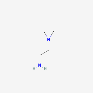 molecular formula C4H10N2 B1361067 1-Aziridineethanamine CAS No. 4025-37-0