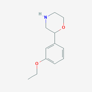 molecular formula C12H17NO2 B13610684 2-(3-Ethoxyphenyl)morpholine 