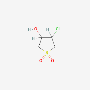 molecular formula C4H7ClO3S B1361070 4-Chlorotetrahydrothiophene-3-ol 1,1-dioxide CAS No. 49592-61-2