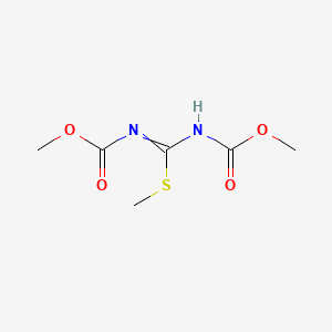 molecular formula C6H10N2O4S B1361075 Methyl (((methoxycarbonyl)amino)(methylthio)methylene)carbamate CAS No. 34840-23-8