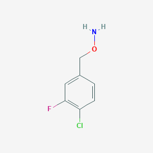 molecular formula C7H7ClFNO B13610760 O-(4-Chloro-3-fluorobenzyl)hydroxylamine 
