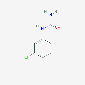 molecular formula C8H9ClN2O B1361084 1-(3-Chloro-4-methylphenyl)urea CAS No. 13142-64-8