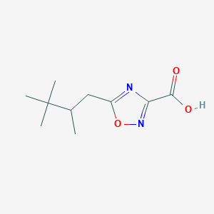 molecular formula C10H16N2O3 B13610850 5-(2,3,3-Trimethylbutyl)-1,2,4-oxadiazole-3-carboxylic acid 