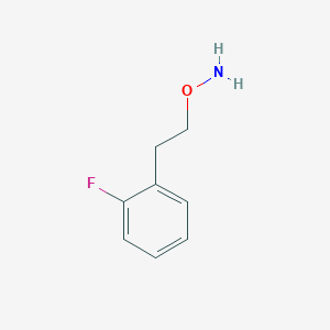 molecular formula C8H10FNO B13610852 O-[2-(2-fluorophenyl)ethyl]hydroxylamine CAS No. 863991-17-7
