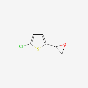 molecular formula C6H5ClOS B13610868 2-(5-Chlorothiophen-2-yl)oxirane 