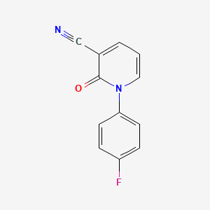 molecular formula C12H7FN2O B1361087 1-(4-氟苯基)-2-氧代-1,2-二氢吡啶-3-腈 CAS No. 929000-74-8