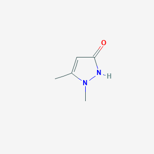 molecular formula C5H8N2O B1361090 2,3-Dimethyl-3-pyrazolin-5-one CAS No. 3201-28-3