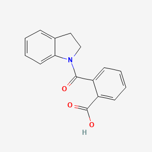 molecular formula C16H13NO3 B1361094 2-(2,3-Dihydro-1H-indol-1-ylcarbonyl)benzoic acid 