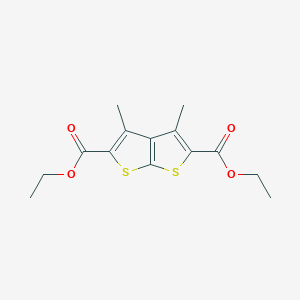 molecular formula C14H16O4S2 B136110 Diethyl 3,4-dimethylthieno[2,3-b]thiophene-2,5-dicarboxylate CAS No. 152487-69-9