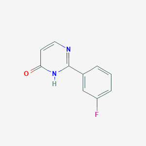 molecular formula C10H7FN2O B1361102 2-(3-Fluorophenyl)pyrimidin-4-ol CAS No. 76128-78-4