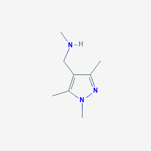 molecular formula C8H15N3 B1361104 N-甲基-1-(1,3,5-三甲基-1H-吡唑-4-基)甲胺 CAS No. 514816-08-1