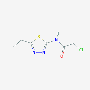 molecular formula C6H8ClN3OS B1361111 2-氯-N-(5-乙基-1,3,4-噻二唑-2-基)乙酰胺 CAS No. 21521-90-4
